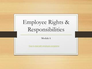 employment rights and responsabilities Salon employees can only perform to the best of their abilities if they have clear expectations to meet the rights and responsibilities of salon employees can be outlined in a clear, easy-to-follow employee handbook. employment rights and responsabilities Salon employees can only perform to the best of their abilities if they have clear expectations to meet the rights and responsibilities of salon employees can be outlined in a clear, easy-to-follow employee handbook.