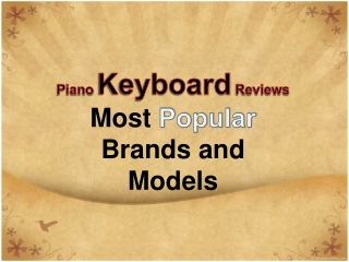 piano keyboard reviews – most popular brands and models