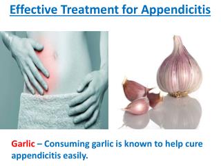 Effective Treatment for Appendicitis
