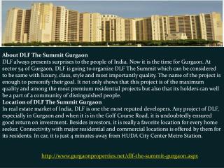 DLF The Summit in Gurgaon