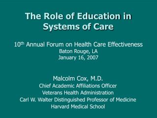 the role of education in my the role of education in my