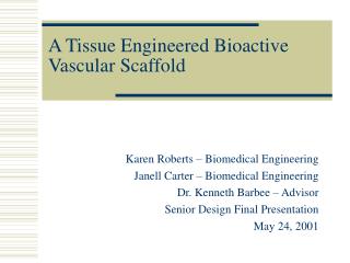 biomedical engineering tissue engineering scaffold