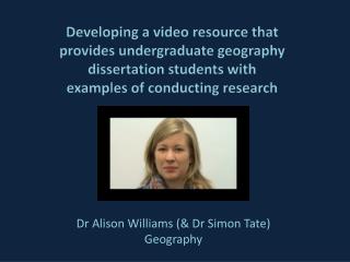 Geography dissertation examples