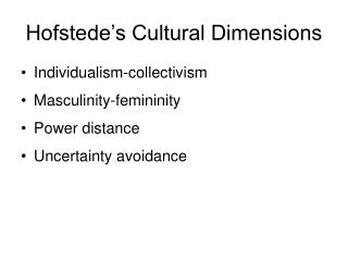 dimensions hofstede cultural value presentation culture ppt powerpoint effort cont influential related work group slideserve