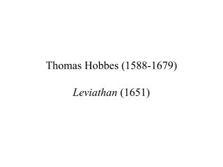 leviathan thomas hobbes meaning