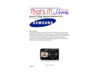 Picture IT Friday-Samsung Dualview PL170 (That’s IT Mommy)