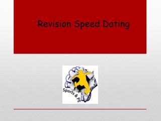 Speed Dating Presentations