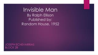 thesis statement for invisible man by ralph ellison thesis statement for invisible man by ralph ellison