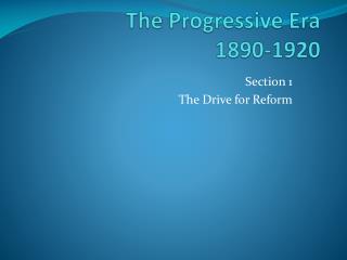 Progressive Era Reforms Essay