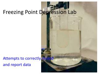 Ppt Freezing Point Depression Lab Powerpoint Presentation Free