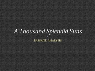 goodreads a thousand splendid suns