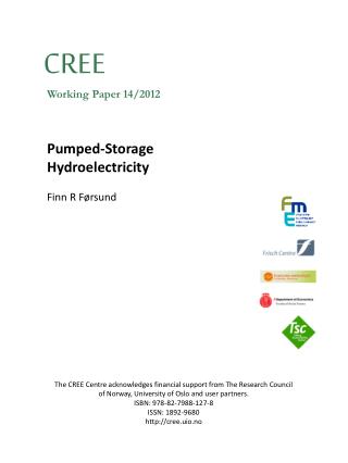 hydroelectricity cree ppt acknowledges frsund pumped