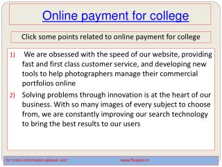 The Ideal Length for all online payment for college