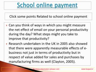 Free services of best school online payment