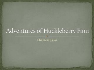 adventures of huckleberry finn sparknotes