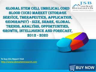JSB Market Research: Global Stem Cell Umbilical Cord Blood