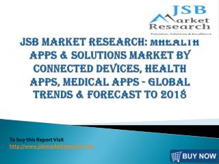 JSB Market Research: mhealth Apps & Solutions Market