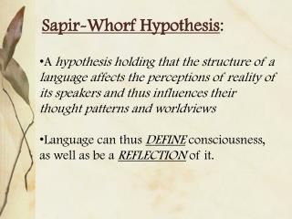 Hypothesis Of Thesis