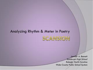 scansion poetry