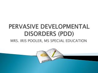 define pervasive developmental disorder