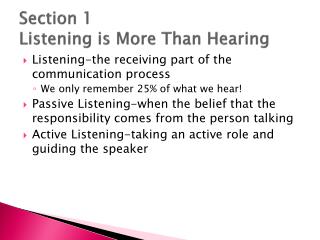 listening vs hearing powerpoint