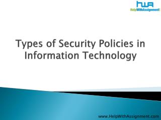 Types of Security Policies in Information Technology