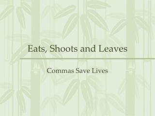 eats shoots & leaves eats shoots & leaves