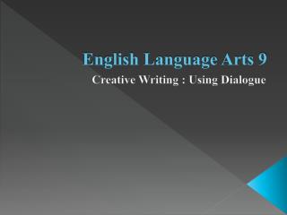 as english language creative writing commentary
