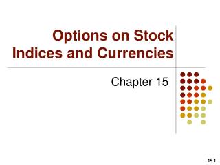 Options on stock index