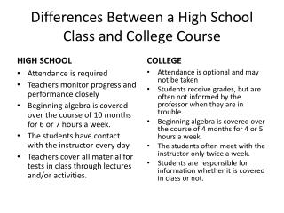 differences between highschool and college essay differences between highschool and college essay