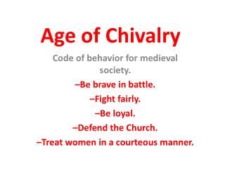chivalry code woman