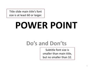 best font size for powerpoint presentation