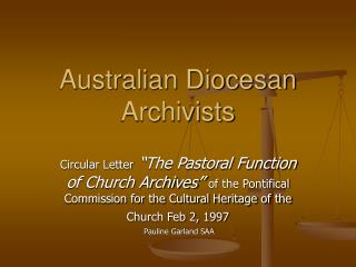 Australian Diocesan Archivists