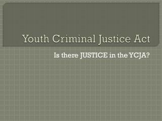 youth criminal justice act pdf