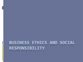 business ethics