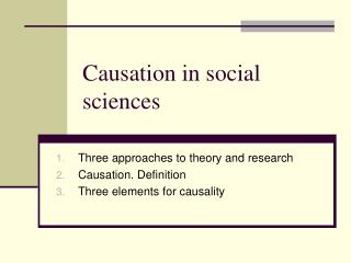 what is causation in science definition