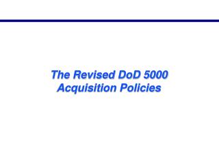 PPT - JCIDS And Acquisition (Interim DoDI 5000.02, Nov 2013) PowerPoint ...