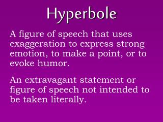 hyperbole ppt powerpoint presentation exaggeration
