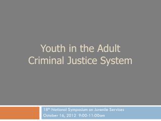 PPT - Office Of Juvenile Justice And Delinquency Prevention PowerPoint ...