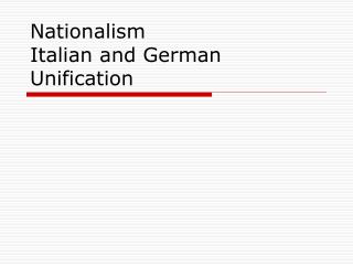 german nationalism and unification German unification (1850-1871) summary whereas camillo di cavour directed italian unification, a junker (the prussian name for an aristocratic landowner from old prussia in the east) named otto von bismarck pushed german unification through blood and iron and skillful understanding of realpolitik. german nationalism and unification German unification (1850-1871) summary whereas camillo di cavour directed italian unification, a junker (the prussian name for an aristocratic landowner from old prussia in the east) named otto von bismarck pushed german unification through blood and iron and skillful understanding of realpolitik.