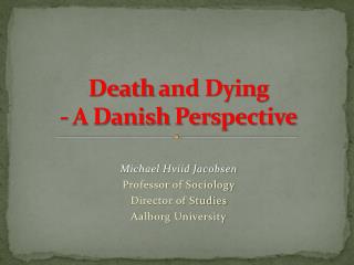 case study on death and dying