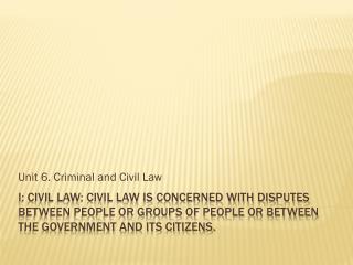 Civil Law