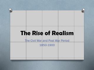 the rise of realism Readings: the constitution of the confederate states of america and rebecca harding davis, life in the iron-mills today's lecture begins with a horrifying. the rise of realism Readings: the constitution of the confederate states of america and rebecca harding davis, life in the iron-mills today's lecture begins with a horrifying.