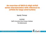 An overview of NACA 6-digit airfoil series characteristics with reference to airfoils for large wind turbine