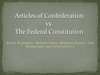 essay on the articles of confederation and the constitution essay on the articles of confederation and the constitution