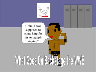 What Goes On Backstage the WWE