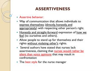 assertiveness assertive presentation ppt communication powerpoint slideserve