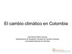 Cambio climatico en Colombia