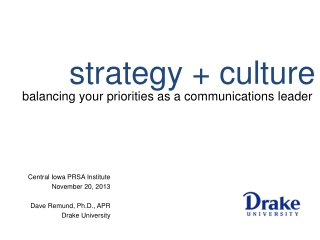 strategy + culture