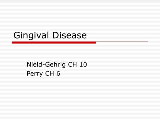 Gingival Disease